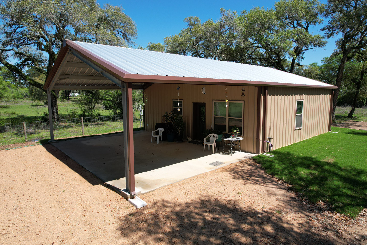 Rock Island, TX - metal building construction 2 - Muleshoe Buildings