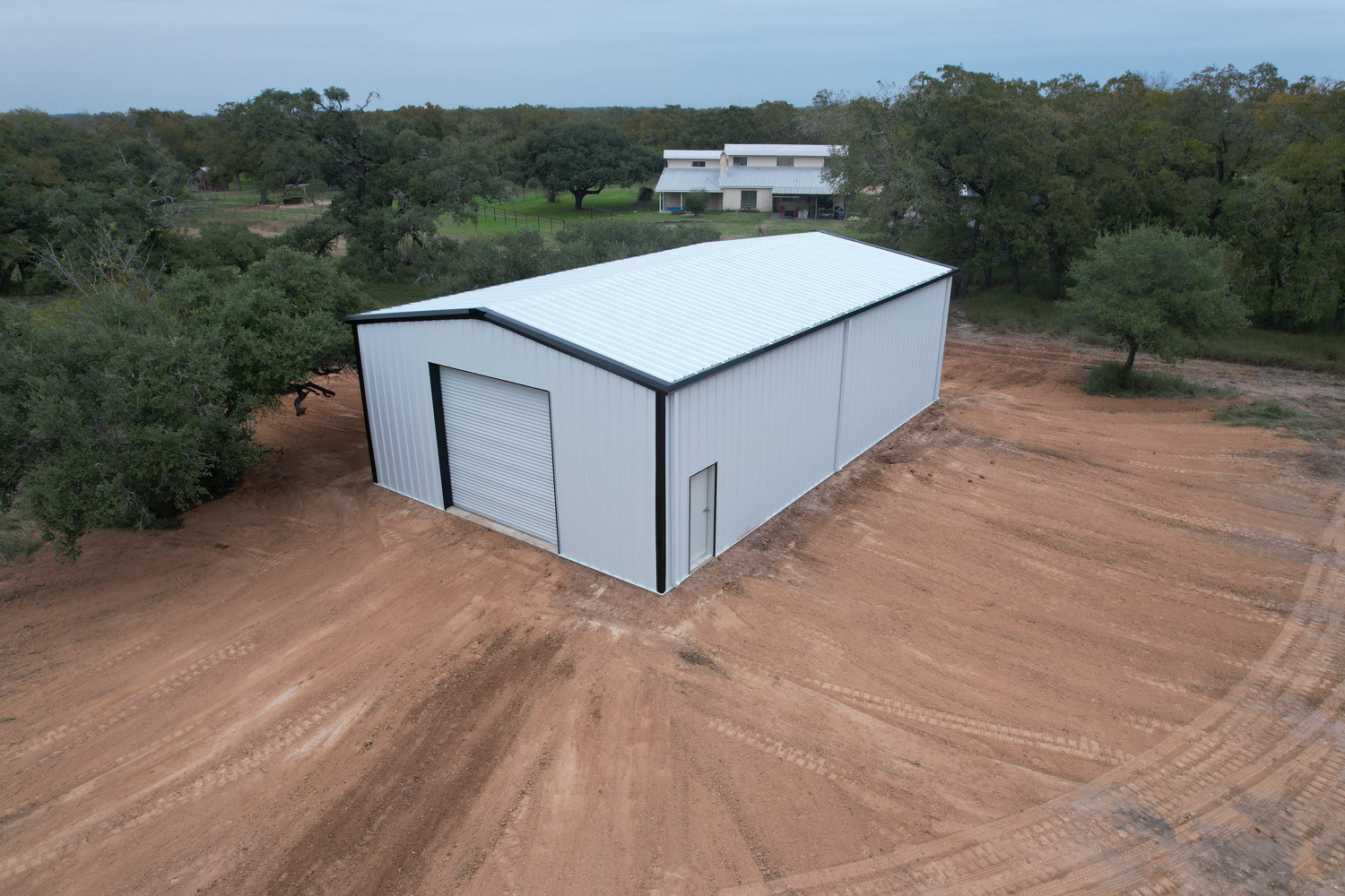 La Grange, TX - metal building delivery 1 - Muleshoe Buildings