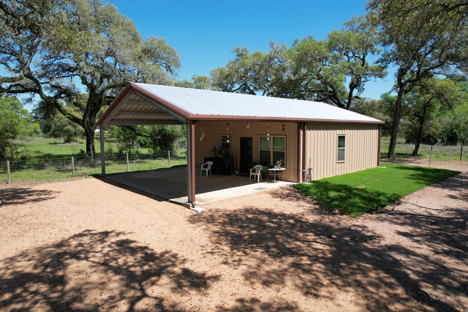 Rock Island, TX - metal building construction 1 - Muleshoe Buildings