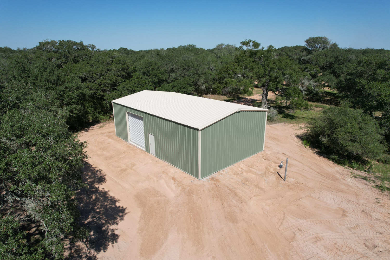 Garwood, TX - pre-fabricated metal building 1 - Muleshoe Buildings