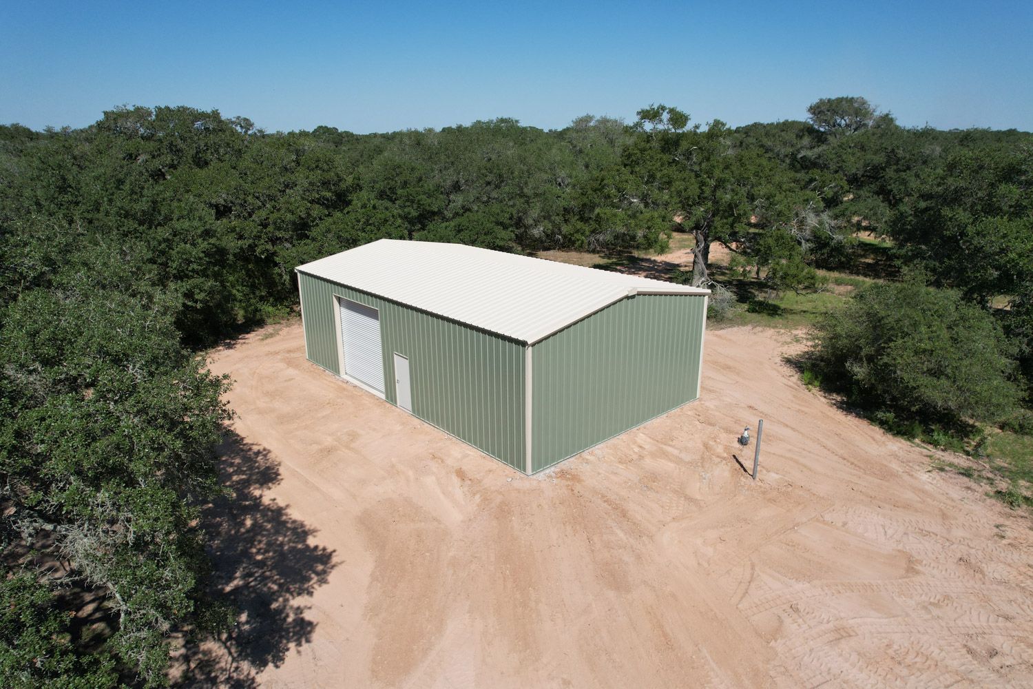 Garwood, TX - pre-fabricated metal building - Muleshoe Buildings